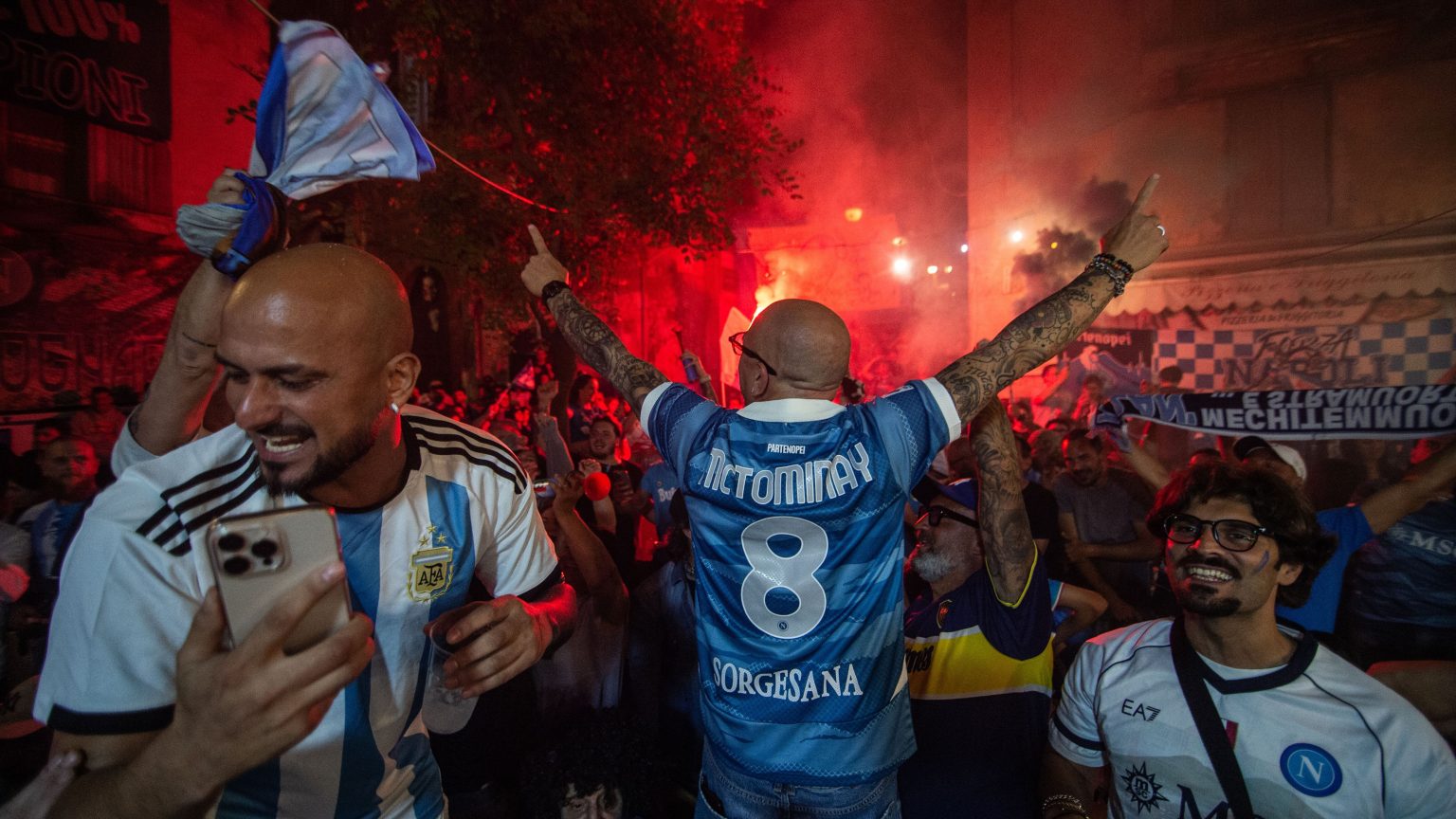 VIDEO: Naples lit up by fireworks in incredible aerial footage after Scott McTominay helps Napoli clinch Serie A title