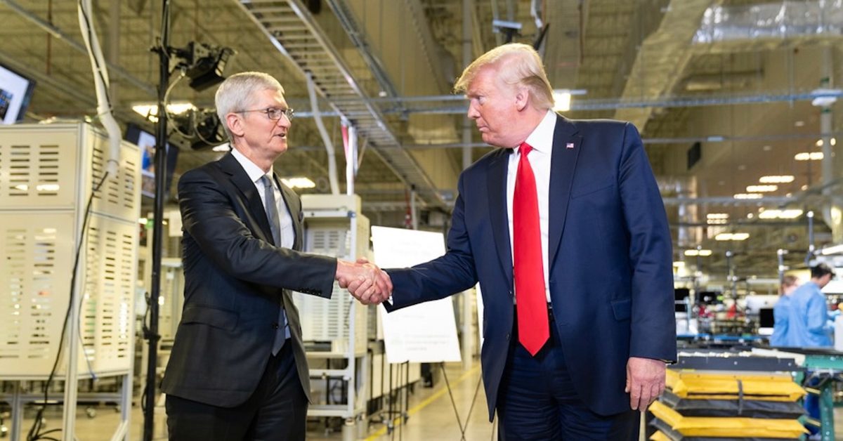 Trump claims Apple will build ‘a lot of plants’ in US with $500B pledge