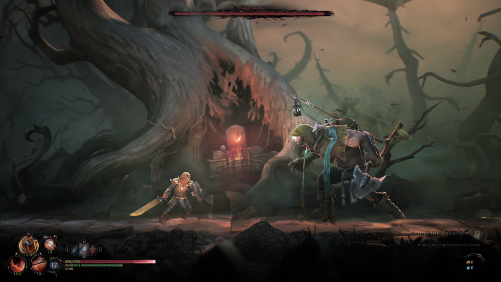 Mandragora beautifully combines the best parts of an RPG and a Metroidvania