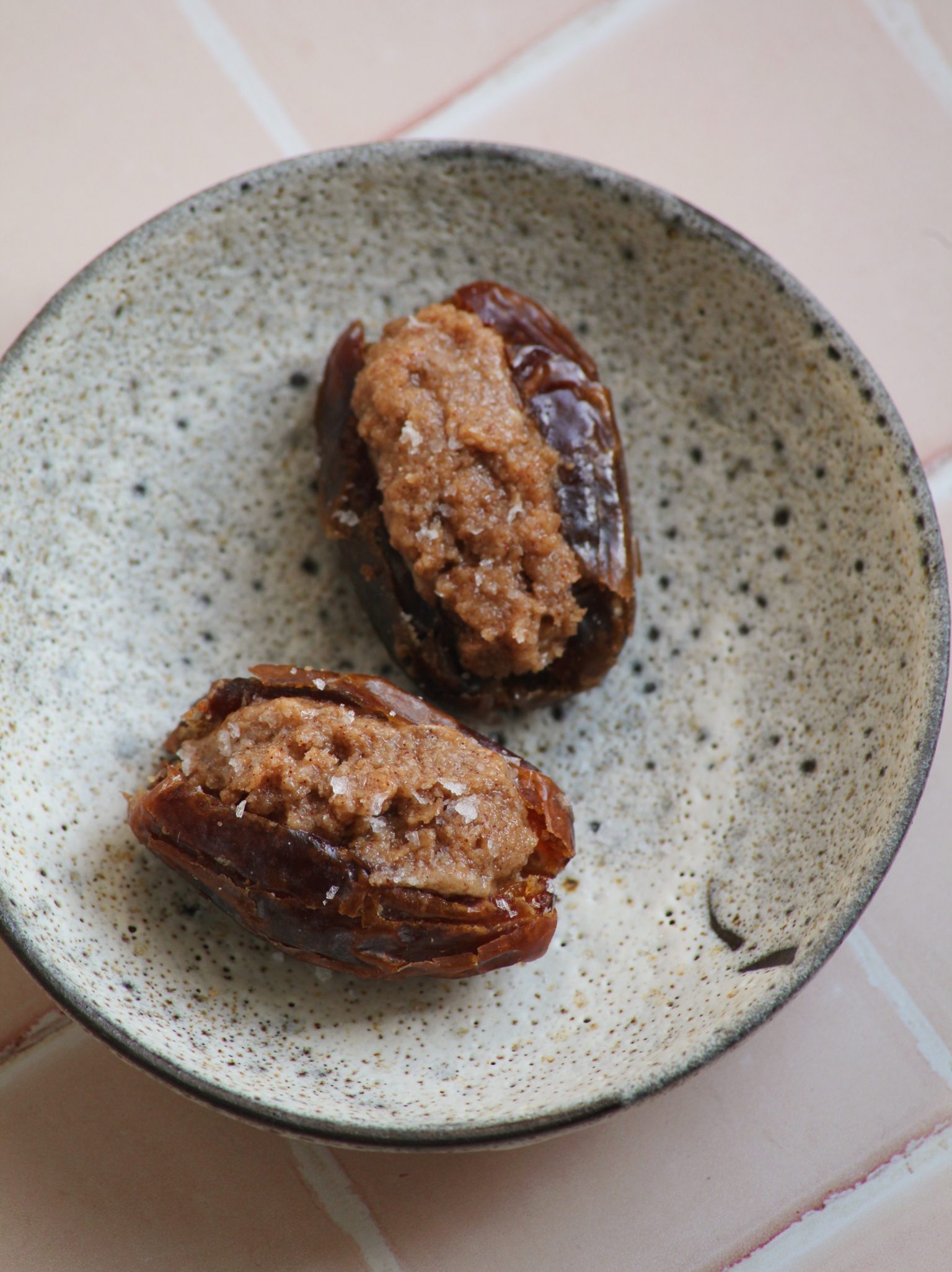 Salted Tahini-Stuffed Dates