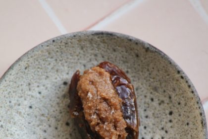 Salted Tahini-Stuffed Dates