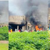 BREAKING: Angry Youths Burn NDLEA Office, Invade Lafiagi Emir’s Palace In Kwara Over Abduction Of POS Agent’, Others Amid Rising Insecurity