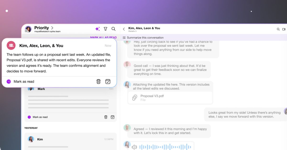 Apple @ Work: Spike’s AI Feed is a solid example of workplace AI done right