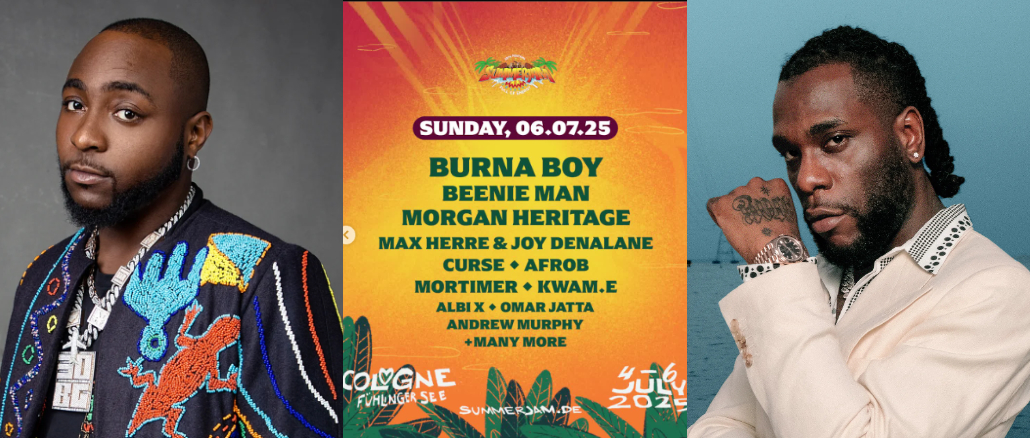 Davido Replaced With Burna Boy As Headliner For Germany’s Summerjam Festival, Fans React