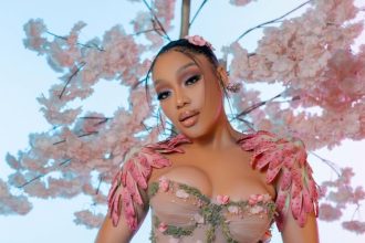 Thando Thabethe Channels the Rhythm of South Africa in a Garden-Couture Look