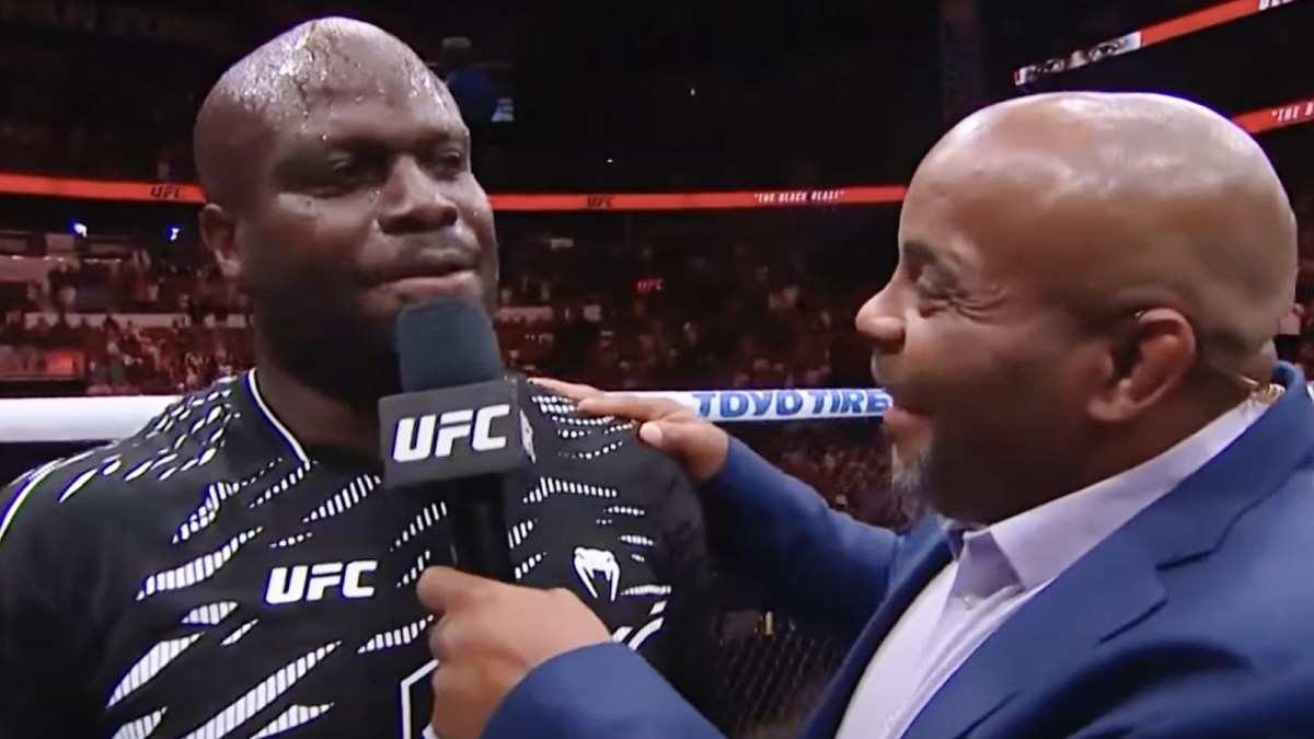 Watch Derrick Lewis’ hilarious UFC Nashville octagon interview