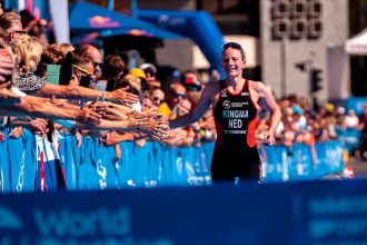 Olympic triathlete Maya Kingma back on the bike after heart-breaking early exit from Giro d’Italia