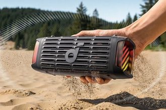 Anker’s new outdoor wireless speaker vibrates to shake off dust and sand