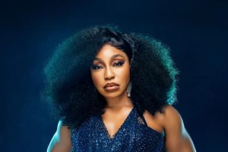 Rita Dominic’s Navy Sequined Mini Is Birthday Glamour Goals
