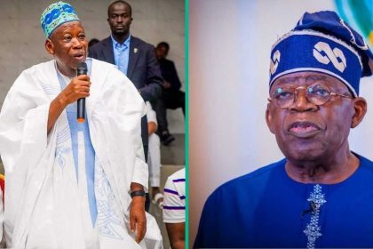 Former APC chair Ganduje finally reveals why he was absent during Tinubu’s visit to Kano