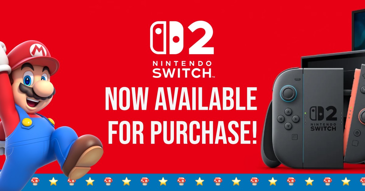 Nintendo Switch 2 now available for purchase online!