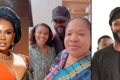 Fans React As Iyabo Ojo And Toyin Abraham Links Up With Seyi Tinubu