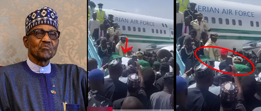 Remains Of Former President Muhammadu Buhari Arrive In Nigeria
