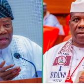 EXCLUSIVE: Senate President Akpabio, Senate Leader Opeyemi In Shouting Match During Heated Exchange, Nearly Come To Blows