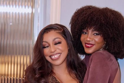 This Photo of Genevieve Nnaji Hugging Rita Dominic at Her 50th Is Giving Pure Nollywood Nostalgia
