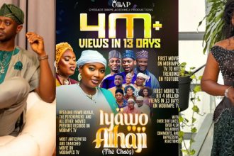 Lateef Adedimeji Celebrates Wife Mo Bimpe’s Record-Breaking YouTube Views