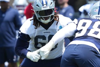 Cowboys injuries: Left tackle Tyler Guyton goes down in practice, taken straight to locker room