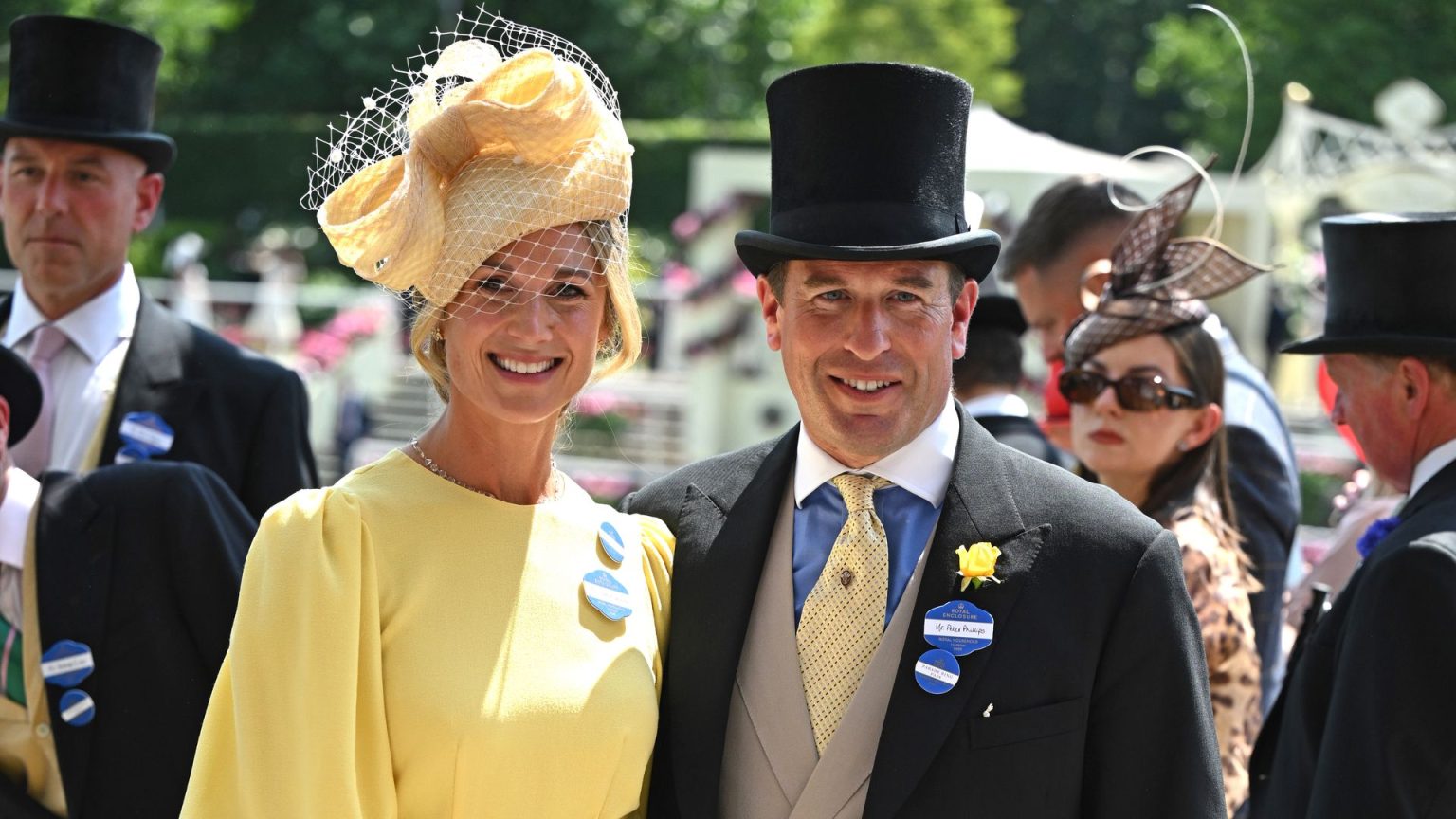 Peter Phillips’ girlfriend Harriet Sperling performs the perfect curtsy for the first time