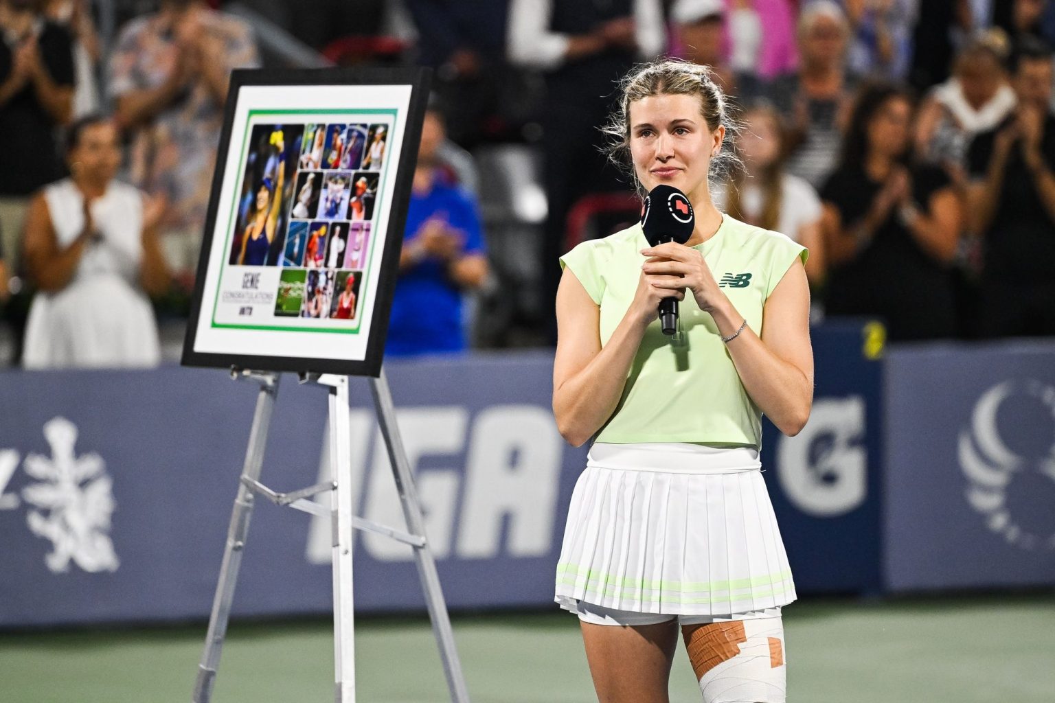 Eugenie Bouchard Turns Emotional As She Pays Tribute to Her Parents and Siblings After the Final Tennis Match of Her Career