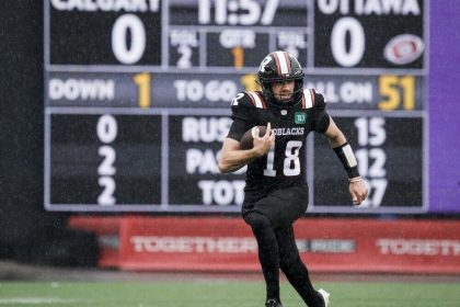 Ottawa Redblacks weather conditions, down Calgary Stampeders for first win of CFL season
