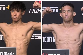 UFC Vegas 108 main event weigh-in video: Tatsuro Taira vs. Park Hyun-sung