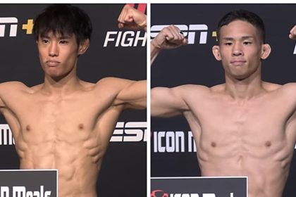 UFC Vegas 108 main event weigh-in video: Tatsuro Taira vs. Park Hyun-sung