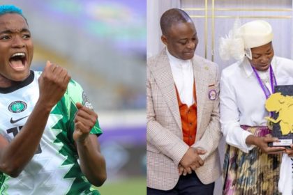 Super Falcons’ Ajibade Testifies at MFM Church After WAFCON Triumph