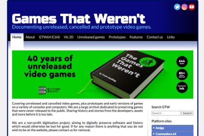 Games That Weren’t: Preserving Cancelled and Unreleased Video Game History