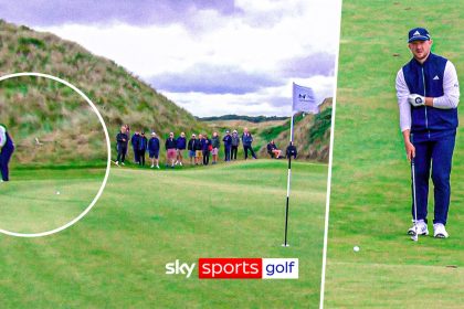 Nexo Scottish Championship: Connor Syme mishits putt by 82 YARDS!