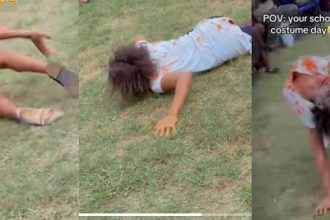 Nursing Student Stuns Crowd on Costume Day with Zombie Performance
