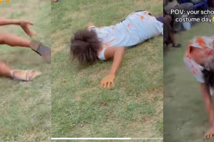Nursing Student Stuns Crowd on Costume Day with Zombie Performance
