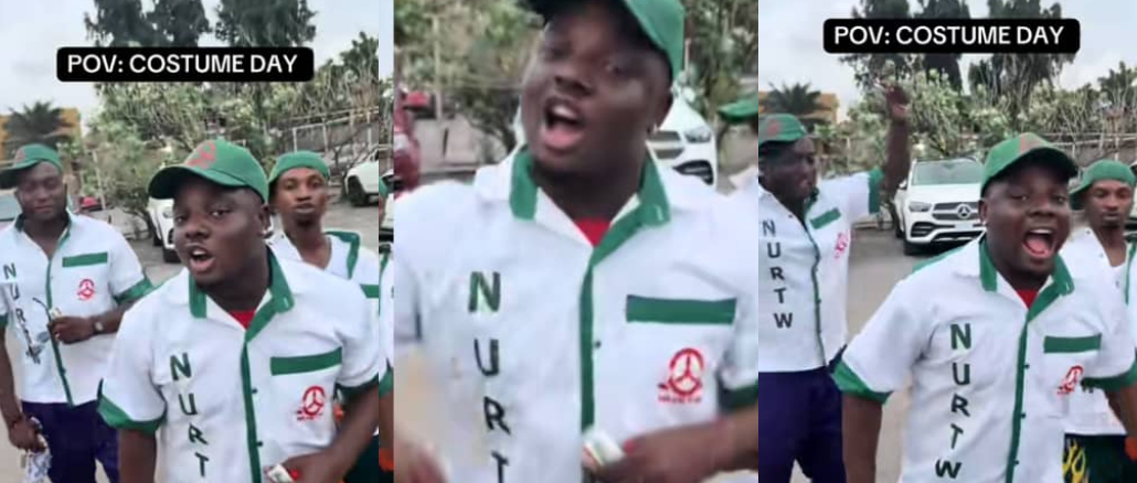 UNILAG Final-Year Students Dress and Act as NURTW Members on Costume Day