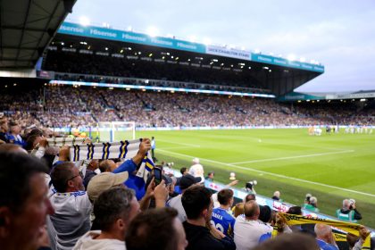 Leeds United fans taunt Everton in off-camera moment after penalty controversy