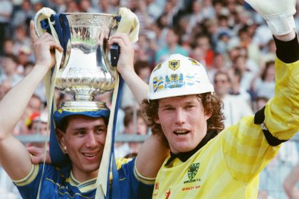 ‘I used to ride a motorbike and my crash helmet would get filled. From my point of view, the best was talcum powder, but there were other things…’ Dave Beasant on Wimbledon’s Crazy Gang dressing room pranks