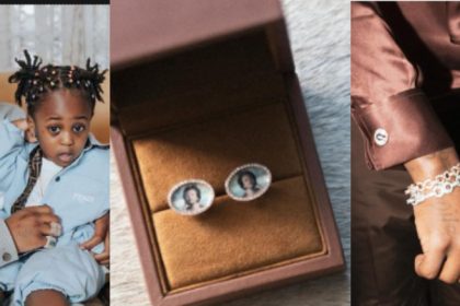 Singer Davido Reveals Heartfelt Reason For Using Ifeanyi’s Picture On His Wedding Cufflinks