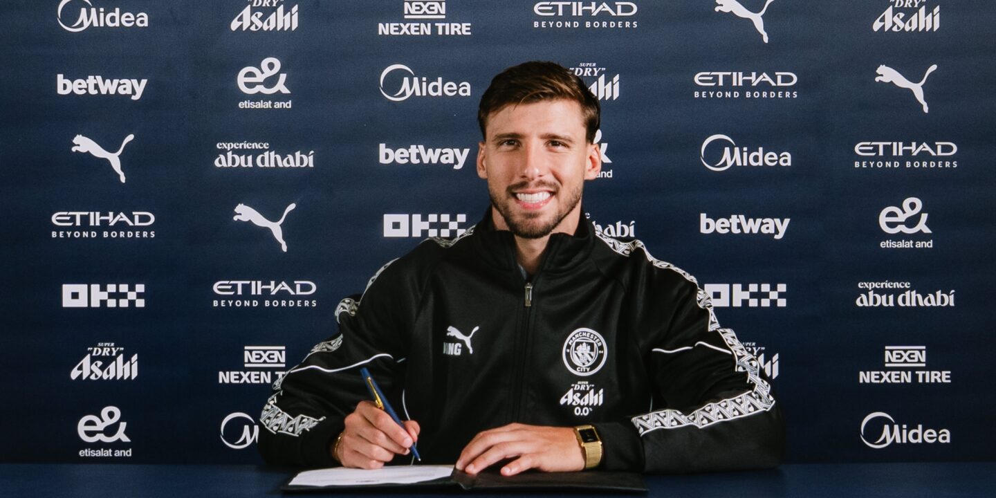 Ruben Dias signs a contract extension with Manchester City