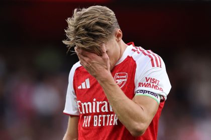 Martin Odegaard injured?! Arsenal handed major scare as captain is withdrawn in first-half of Leeds clash with new £60m signing Eberechi Eze watching on