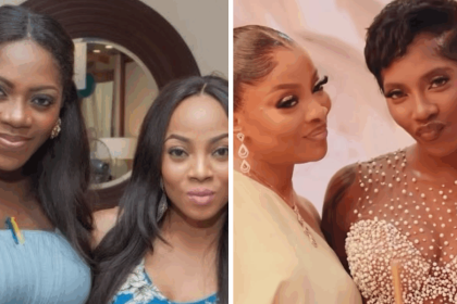 This Throwback Photo of Tiwa Savage & Toke Makinwa Is a Beautiful Full-Circle Baby Bump Moment