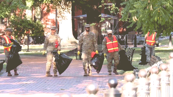 DC launches ‘We the People’ campaign while National Guard patrols streets, picks up trash