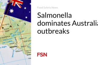 Salmonella dominates Australian outbreaks