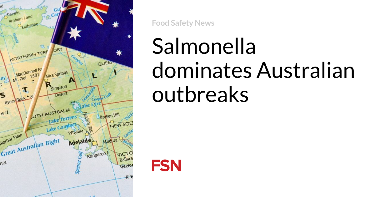 Salmonella dominates Australian outbreaks
