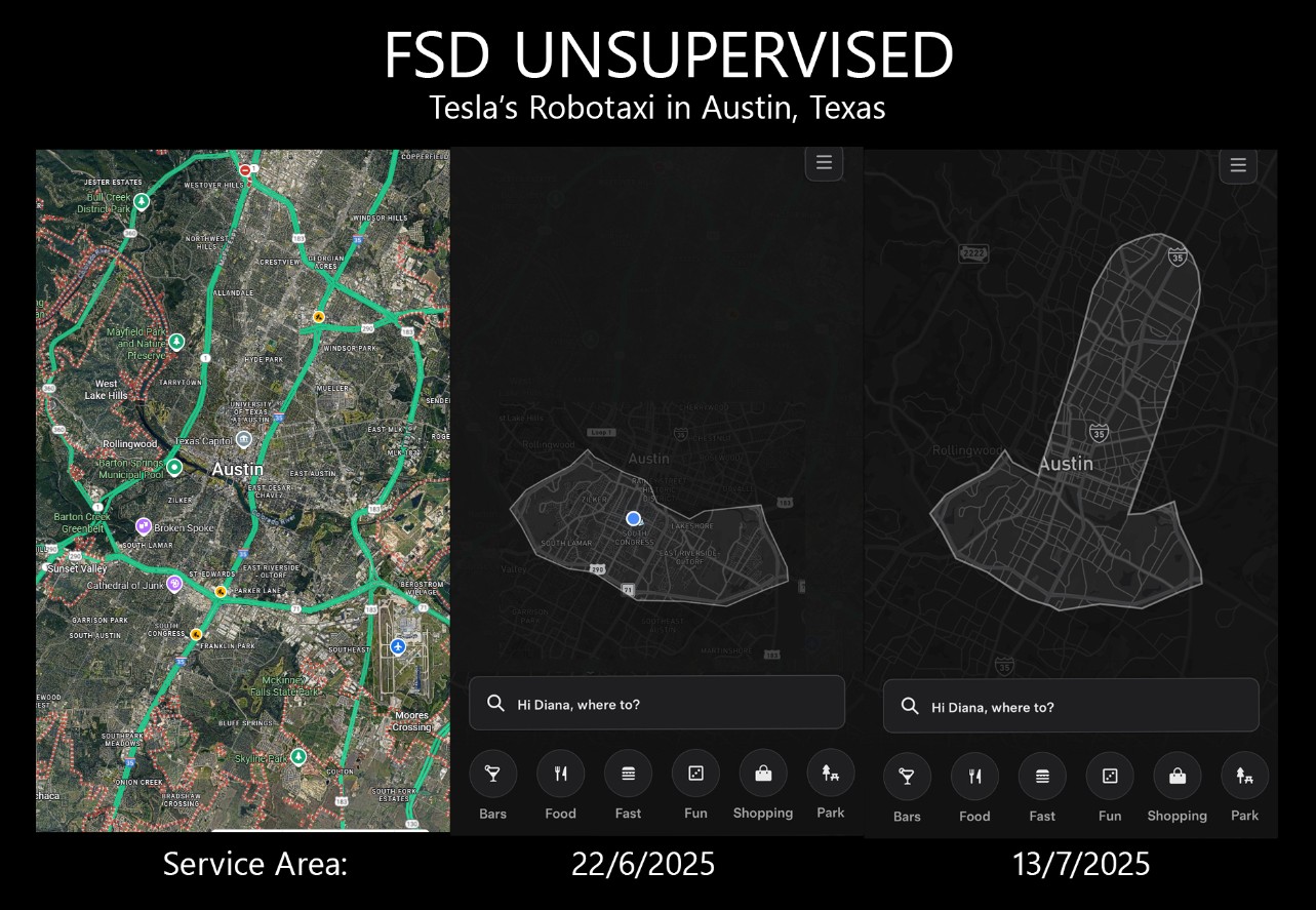 Tesla expands robotaxi geofence in the most Musk way possible, just 22 days after launch