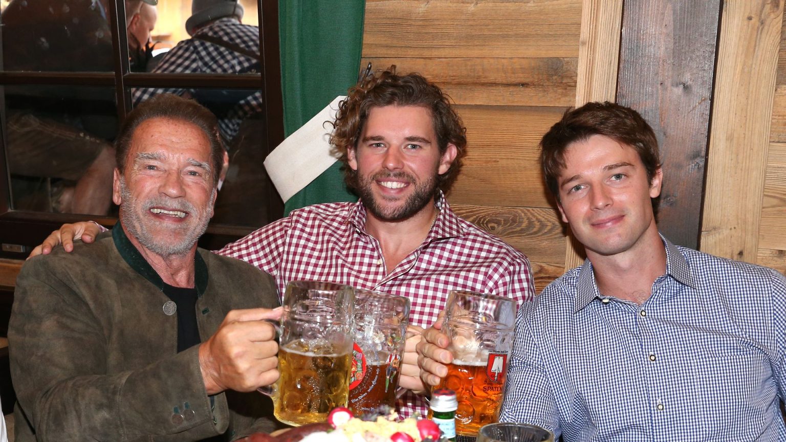 Arnold Schwarzenegger’s son Christopher flexes biceps after 30lb weight loss during ‘perfect’ day with rarely-seen family