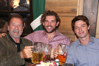 Arnold Schwarzenegger’s son Christopher flexes biceps after 30lb weight loss during ‘perfect’ day with rarely-seen family
