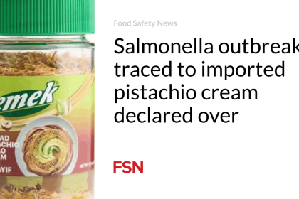 Salmonella outbreak traced to imported pistachio cream declared over