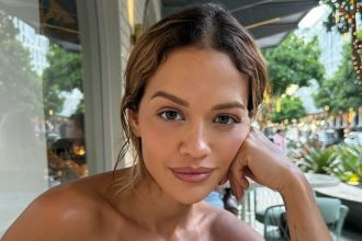 Rita Ora just styled her tiny string bikini with the weirdest shoes