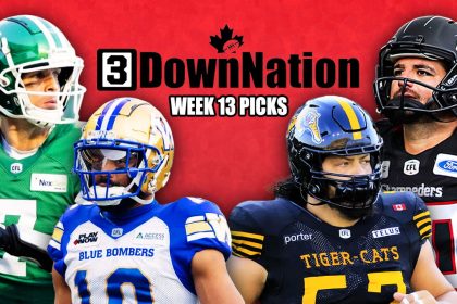 3DownNation CFL picks straight-up & against the spread: Week 13