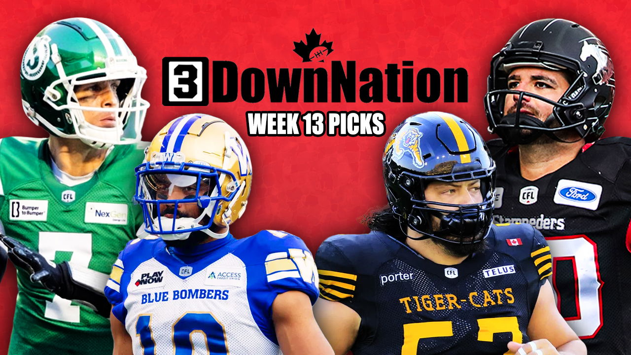 3DownNation CFL picks straight-up & against the spread: Week 13