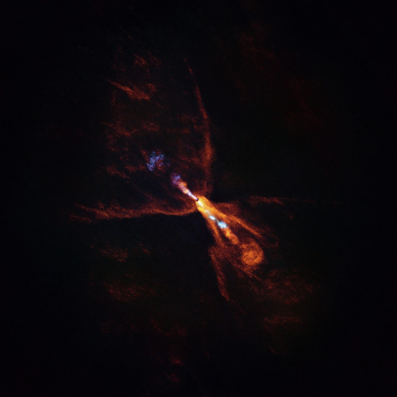 JWST peers through dusty curtain to catch young star making baby planets