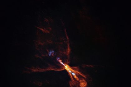 JWST peers through dusty curtain to catch young star making baby planets